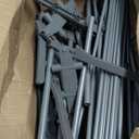 Foldable Clothes Drying Rack, 4 Tier Metal Clothes Rail with Wheels 7 Windproof Hooks Clothes Horses Rack Laundry Garment Dryer Stand with 2 Side Wings Indoor, Outdoor, Bedroom, Loft (Gray)