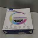 Smart Alarm Clock with Wireless Charging, 9.45" RGB Night Light Table Lamp, Bluetooth Speaker, Sound Machine, Sunrise Wake Up Light, Dimmable LED Lamp for Bedroom, Home Office, Dorm