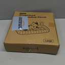 Zakkart SnugCloud Foldable Cat Window Perch - Cordless, Ultra Soft Machine Washable Bed with 4-Sided Bolster, Metal Frame - Window Hammock for Large Cats and Kittens (Cream White, Large, 24.8" x 15.7")