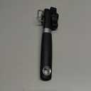 RICKUNCL Side Cut Can Opener Smooth Edge, Safety Can Opener with Durable Sharp Blade, Big & Soft Turn Knob & Comfortable Non-Slip Handle, Black