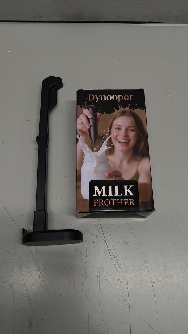 Electric Milk Frother Handheld: Rechargeable 3 in 1 - LED Digital Display with 3 Speeds Portable Stainless Steel Drink Foam Mixer for Milk Coffee, Lattes, Valentine's Day gifts - Onyx Black