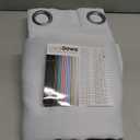 ChrisDowa 100% Blackout Curtains for Bedroom with Black Liner, 2 Thick Layers Total Blackout Thermal Insulated Grommet Window Curtains 63 Inch Length 2 Panels Set (Light Grey, 42 x 63 Inch)