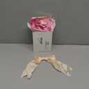 Canlierr Valentine's Day Tie Bows Pastel Satin Ribbon Bows with Twist Tie Craft for Valentine's Gift Wrapping Wedding Birthday (6 x 8 Inch)