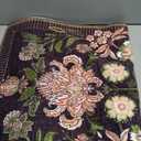 GarveeHome Plum Pink Floral Botanical 2x6 Washable Kitchen Runner Rugs Non Slip Black Purple Vintage Boho Cottage Long Rug for Hallways Bedroom Entryway Bathroom Mat with Rubber Back