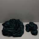 CONRUSER Stretch Wingback Chair Covers, 2 Piece Wing Chair Slipcovers Soft Velvet Armchair Covers with Elastic Bottom for Living Room Bedroom (Green)