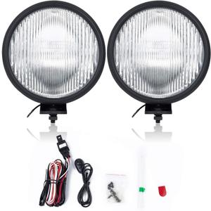 FL7091 Fit for 1997-2006 Wrangler tj off-road Pair Front Fog Lights Lens Bumper Lamps