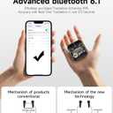 Wireless Earbuds, Bluetooth 6.1 Headphones Bass Stereo, 2026 Bluetooth Earbuds AI Translation Earbuds in Ear Earbuds with Dual LED Display Bluetooth Headphones Earphone for Gym/Running/Workout
