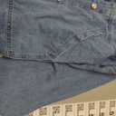 SHEWIN Womens Denim Jacket Casual Long Sleeve Drop Shoulder Button Front Jean Jacket Coat With Pockets (Blue, XXL)
