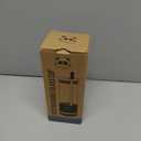 Pandaloo Glass Cups With Lids and Straws -20 Fl Oz- Perfect Size Iced Coffee Cup - Smoothie Cup With Bamboo Lid and On the go Lid - Glass Tumbler With Straw (1 Count (Pack of 1), Black Saphir)