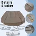 SecosAutoparts Oak Tan Front Driver or Passenger Side Bottom Leather Seat Cover Compatible with Toyota 4Runner 1996 1997 1998 2000 2001 2002