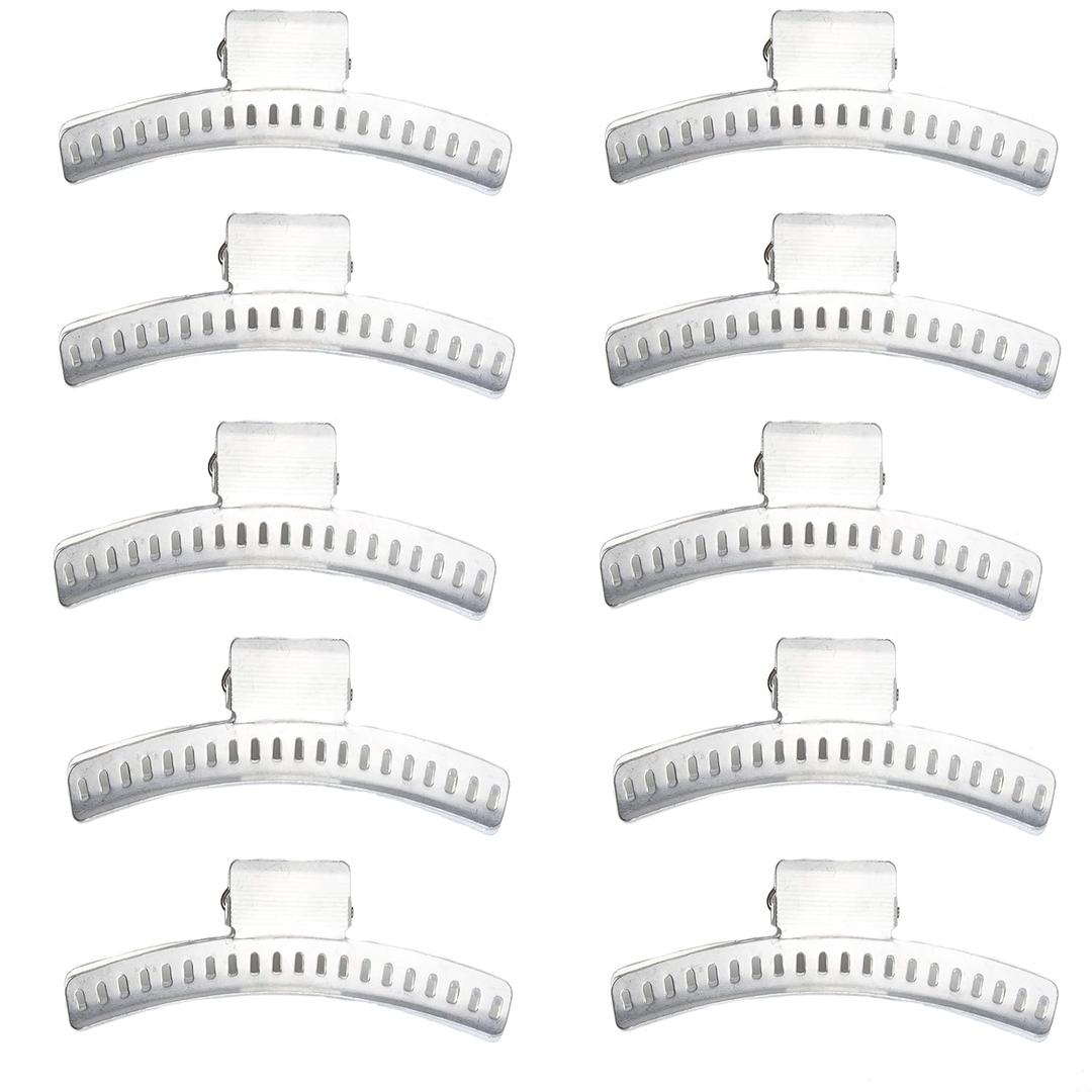 Hair Clips - Set of 10 - Aluminum 3.5 Butterfly Wave Setting Clips for Finger and Marcel Wave Hairstyles