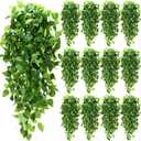 XunYee 28 Pcs Artificial Hanging Plants 3.6FT Fake Hanging Plants, Fake Ivy Vine Artificial Ivy Leaves Plastic Fake for Wall House Room Garden Wedding Garland Indoor Outdoor Decor, No Baskets