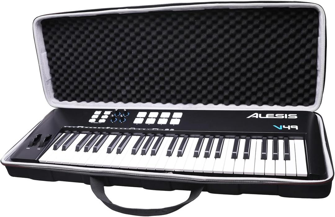 LTGEM Controller Case for Alesis V49 MKII USB MIDI Keyboard Controller, Hard Storage Travel Protective Carrying Bag