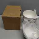 getstar Ceramic Bowl, Small Dessert Bowls Set of 4 with Assorted Embossment (4.5 inch & 10 oz), Farmhouse Vintage Color Bowls for Kitchen