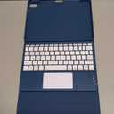 Harvopu Compatible with iPad Air 11 Inch & Air 5th/ Air 4th Generation Case with Keyboard - Multi-Touch Trackpad, 7-Color Backlit, Detachable Folio Keyboard Cover for Air 11-inch M4/M3/M2 (Navy Blue)