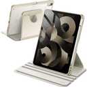 JETech Rotating Case ONLY for iPad Air 11-Inch M4/M3/M2 (2026/2025/2024), iPad Air 5/4 (2022/2020 5th/4th Generation 10.9-Inch), 360 Degree Rotation Protective Stand Cover Clear Back (Starlight)