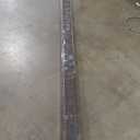 Artpuch Outdoor Roller Shade 8' W x 8' H, Blue Gray Exterior Cordless Patio Shades Roll Up Blinds with Spliced Pole Design, (2 Poles, One-Piece Fabric)