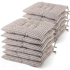 12 Pcs Bulk Floor Pillows Cushion for Kids Classroom,Plaid Color,Square