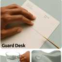 YSAGi Leather Desk Protector, Office Mat, Large Mouse Mat, Non-Slip PU Leather Blotter, Laptop Pad, Waterproof Writing Pad for Office and Home (Grayish Green, 31.5" x 15.8")