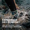 DexShell Waterproof Everyday Socks for Men &Women, Breathable Quarter Crew Socks for Walking, Commuting & All-Weather Comfort (Black, M)