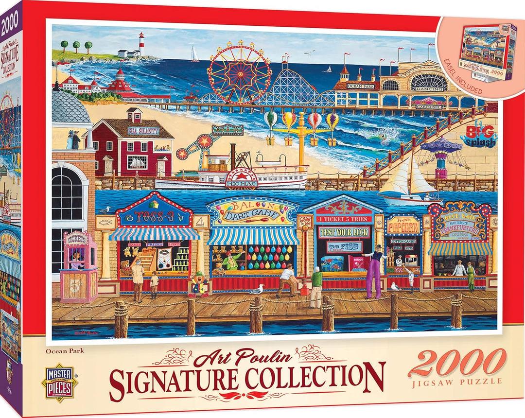 MasterPieces 2000 Piece Jigsaw Puzzle for Adults, Family, or Youth - Ocean Park - 39"x27"