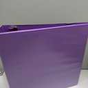 Amazon Basics 3 Ring Binder, 2 inch Round Rings, Holds 375 Sheets, Two Interior Pockets, Assorted Colors, 4-Pack