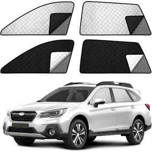 ZATOOTO Car Window Shades for Outback 2015-2020, Double Layer Blackout Shade with Breathable Mesh Screen and Reversible Window Cover Design Privacy & UV Protection for Travel Trip Camping