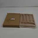 LotFancy Bamboo Kitchen Drawer Organizer, 9.5 Inch Silverware Tray for Small Drawer, Utensil Organizer for Cutlery, Fork, Spoon Storage (5 Slots, Natural)