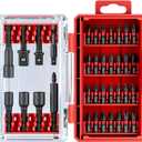 36Pcs Impact Driver Bits Set with a Storage Case, 28 Magnetic Screwdriver Bits, 5 Magnetic Sockets, 3 Socket Adapters, 1/4 In. Hex Shank Driver Tools Set for Power Screwdrivers, Electric Drill Drivers
