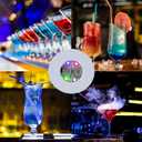 LED Coaster, 25 Pack LED Cup Holder Lights, Liquor Bottle Light Stickers Coasters, Flash Light Up Bar Coaster for Club, Bar, Party, Wedding Decor
