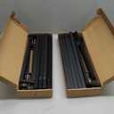 Over The Table Rod Stand with Clamps Adjustable 13''-42'' Tall 29"-98" Length Set of 2 Black Table Arch Hanging for Wedding Birthday Party Halloween Christmas Decoration