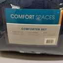 Comfort Spaces Casual Comforter Set Sporty Design, Vibrant Color, Active Lifestyle Boys Bedroom Dcor, All Season Soft Microfiber Bedding Set, Decorative Pillow, Sham Navy/Blue Queen 4 Piece