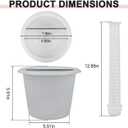SP-HP Pool Skimmer Baskets for Inground Pools,Skimmer Basket for Hayward Skimmer SP1070, Pacfab, Jacuzzi Deckmate, SwimQuip, and American Products Skimmers,with Tower and Handle