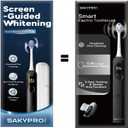 SAKYPRORAL AI Sonic Electric Toothbrush for Adults with Brushing Score & Smart Timer Display, 6-Zone Tracking, Rechargeable Whitening Brush with Soft Heads (Midnight Black)