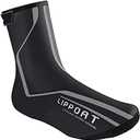 Cycling Shoe Covers Winter Warm Road MTB Bicycle Booties Windproof Bike Overshoes Thermal Shoes Cover for Men Women (X-Large, Black)