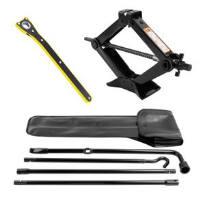 Xongjojo Spare Tire Jack Kit Compatible with 2004-2018 F150, Scissor Jack 2.5 Ton Heavy Duty Lifting Jack & Spare Tire Lug Wrench Tool Kit Replacement Tire Repair Tool