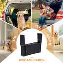 Portable Folding Pet Stair & Ramp for Large Dogs up to 154lbs, Non-Slip Surface, Ideal for Cars, SUVs, High Beds, and Trucks (4 Steps Black)