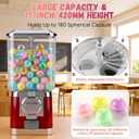 Lounsweer 31 Pcs Classroom Gumball Prize Machine, Red Capsule Vending