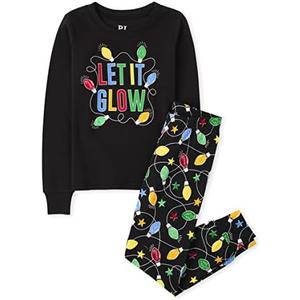 The Children's Place unisex-baby Family Matching, Christmas and Holiday Pajama Sets, Cotton, 14