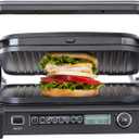VEVOR 7 IN 1 Electric Contact Grill,1800W Indoor Panini Press Griddle,Stainless Steel Teppanyaki Grill with Nonstick&Removable Iron Plate, 0-446℉ Adjustable Temp Control,LCD Display,110V