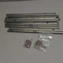 Suiwotin 13.5 Inch Drawer Slides, Metal Drawer Slide, Small Drawer Rails, Ball Bearing Two Way Slide Track Rail, Pack of 12 (0.7" Wide)