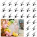LemonRoad 24 Pack Balloon Arch Clips 1.97 Inch Metal Spring Clamps Strong Clips for Securing Balloons to Arch Frames Backdrop Stands Party Decoration Crafts Woodworking Photography Studios Supplies