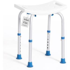 FSA/HSA Eligible Shower Chair for Inside Shower, Shower Stool for Insidetub, Tool-Free Assembly Shower Seat for Bathtub, Shower Bath Chairs for Seniors/Disabled by SOUHEILO