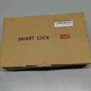 Keyless Entry Front Door Lock Set: Fingerprint Smart Lock with Keypad Auto-Lock & Deadbolt for Easy Install Family Houses (Double black Fingerprint)