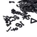 Letter Board Letters Only,850 PRE-Cut Characters with Sorting Tray,Felt Board Letters (3/4 Inch Multicolor)