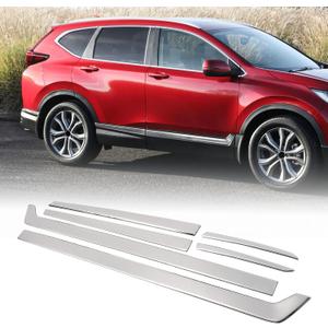 6PCS Chrome Body Side Molding Trims Compatible with Honda CRV CR-V 2017 2018 2019 2020 2021 2022 Side Body Protector Cover Trim Stainless Steel Trim