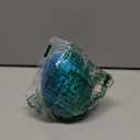 Adomis 12inch 3D Printed Dragon Egg with Articulated Crystal Dragon Inside -Fidget Toys for Kids 8-12,Dinosaur Egg Toys for Kids Teens Adults, (Laser Cyan)