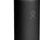 Hydro Flask Water Bottle - Insulated Stainless Steel - Wide Mouth Flex Chug Lid, Non Spill, Leakproof in 24 Oz Tonal Black