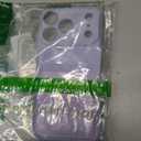 Design for iPhone 17 Pro Case with Card Holder for Women Men Soft Liquid Silicone Cover [Microfiber Lining] Full Camera Protection Shockproof Slim for iPhone 17 Pro Case Wallet Purple