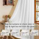 MAIHER White Pinch Pleat Curtains 96 Inches Long for Living Room Bedroom Sheer Pleated Drapes with Ajustable Hooks (No Rings), Light Filtering Soft Touch 8ft Curtains, White, 42" W x 96" L, 2 Panels